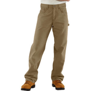 Carhartt Flame-Resistant Midweight Canvas Pant Loose Fit DOE Logo Golden Khaki FRB159GKH