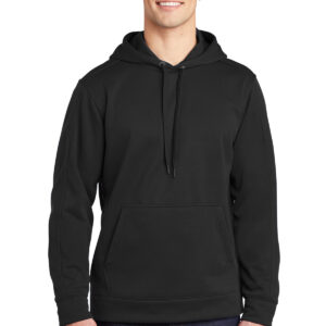 Sport-Tek Repel Fleece Hooded Pullover DOE Logo Black ST290BLK