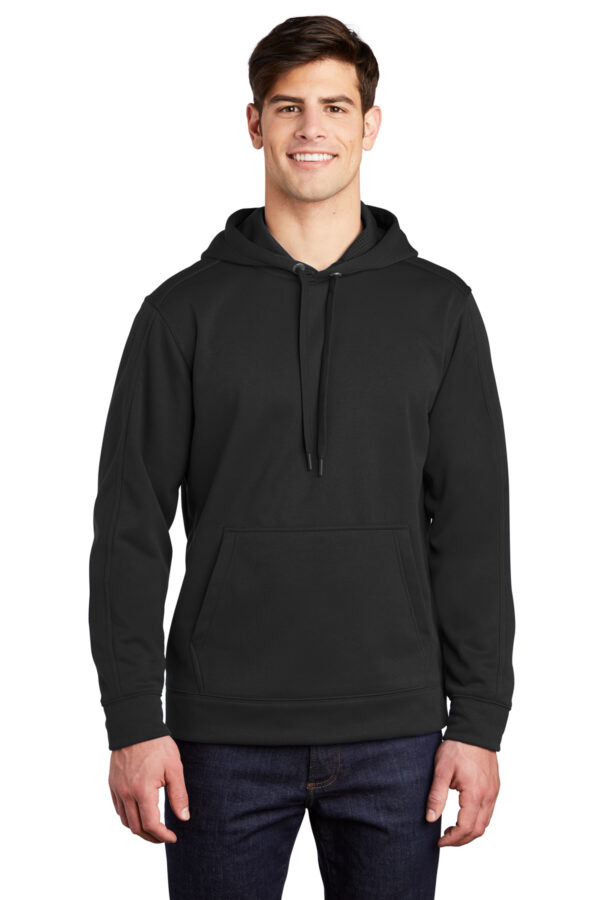 Sport-Tek Repel Fleece Hooded Pullover DOE Logo Black ST290BLK