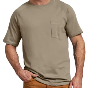 Dickes Cooling Temp-iQ Performance Short Sleeve T-Shirt DOE Logo Desert Sand SS600DS