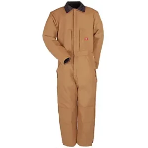 Dickies Duck Insulated Coveralls DOE Logo Brown Duck TV239BD