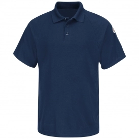 Bulwark Cool Touch Short Sleeve Classic Polo DOE Logo Navy SMP8NV