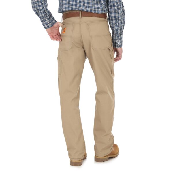 Wrangler Riggs Workwear FR Carpenter Pant Khaki DOE Logo 10FR3W02K - Image 2