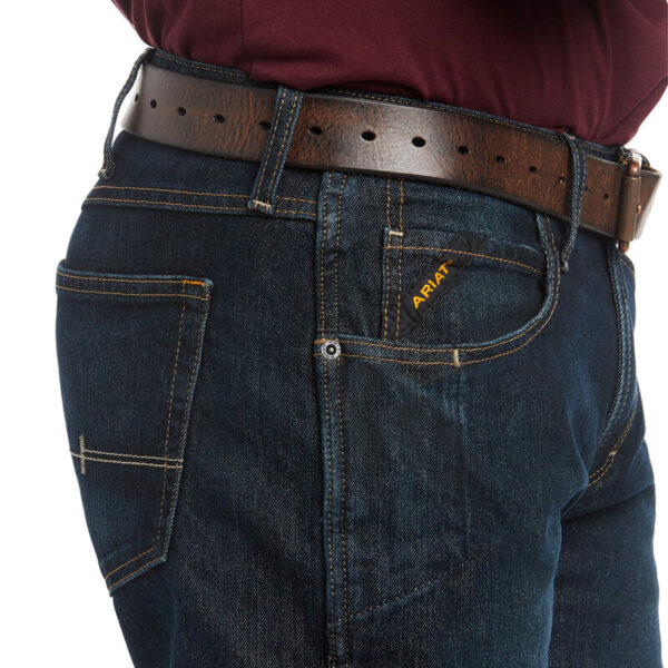 Ariat Rebar M5 Straight DuraStretch Edge Stackable Straight Leg Jean DOE Logo 10016223 - Image 4