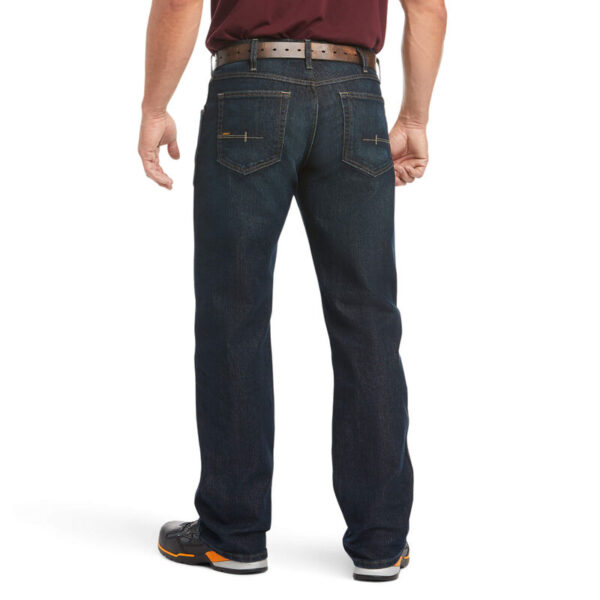 Ariat Rebar M5 Straight DuraStretch Edge Stackable Straight Leg Jean DOE Logo 10016223 - Image 2