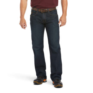 Ariat Rebar M5 Straight DuraStretch Edge Stackable Straight Leg Jean DOE Logo 10016223