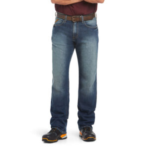 Ariat Rebar M3 Loose DuraStretch Basic Stackable Straight Leg Jean DOE Logo 10022605