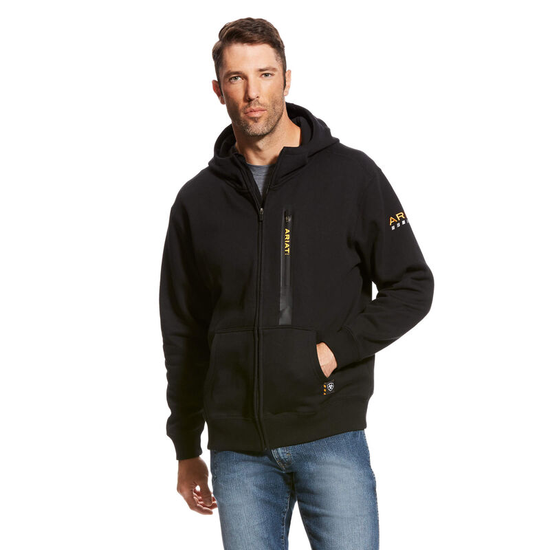 Ariat Rebar Workman Full Zip Hoodie DOE Logo 10023937