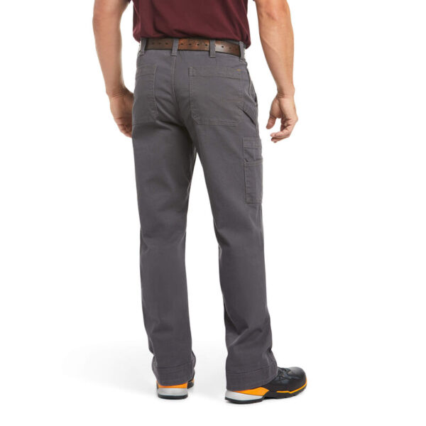 Ariat Rebar M4 Relaxed DuraStretch Washed Twill Dungaree Boot Cut Pant DOE Logo 10025973 - Image 2