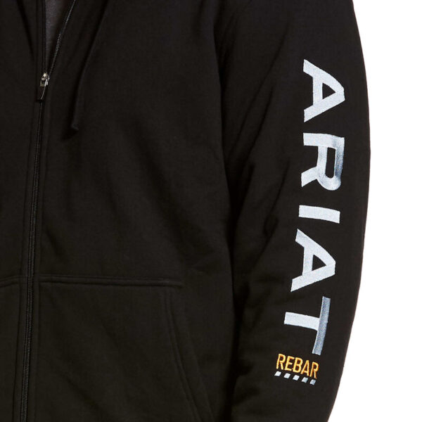 Ariat Rebar All-Weather Full Zip Hoodie DOE Logo 10027833 - Image 3