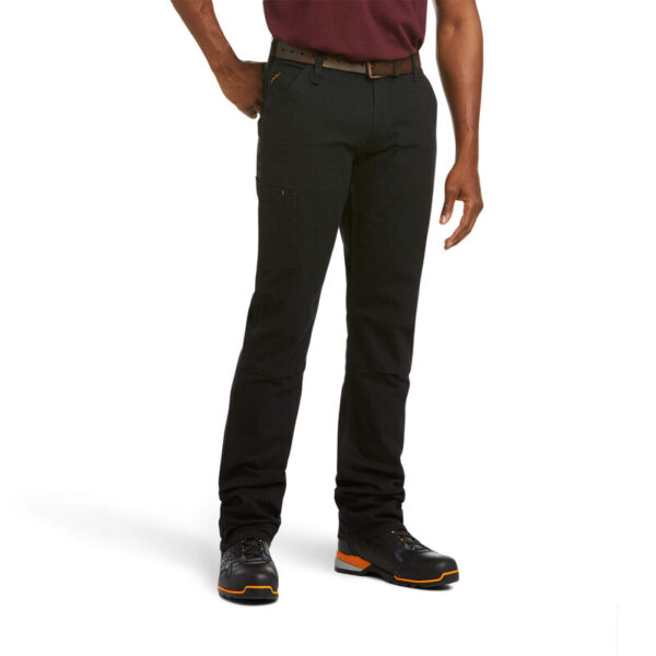 Ariat Rebar M4 Low Rise DuraStretch Made Tough Double Front Stackable Straight Leg Pant DOE Logo 10030231