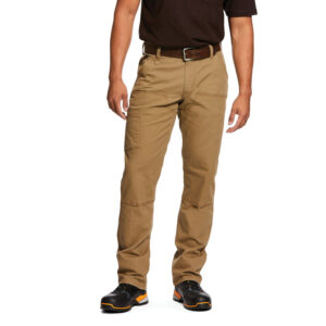 Ariat Rebar M4 Low Rise DuraStretch Made Tough Double Front Stackable Straight Leg Pant DOE Logo 10030232