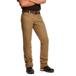 Ariat Rebar M4 Low Rise DuraStretch Made Tough Stackable Straight Leg Pant DOE Logo 10030239
