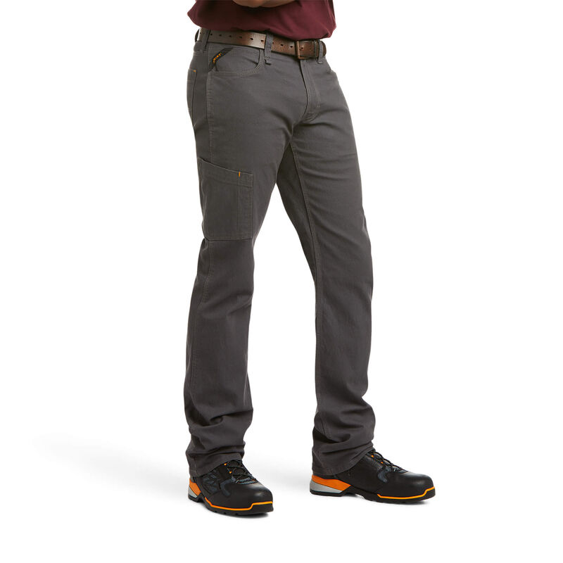 Ariat Rebar M4 Low Rise DuraStretch Made Tough Stackable Straight Leg Pant DOE Logo 10030250