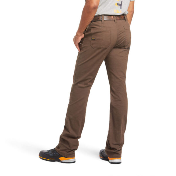 Ariat Rebar M4 Low Rise DuraStretch Made Tough Double Front Stackable Straight Leg Pant DOE Logo 10034624 - Image 2