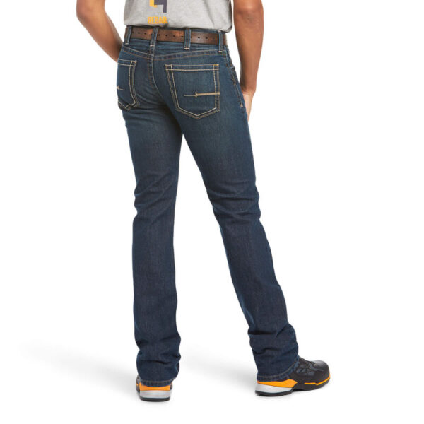 Ariat Rebar M7 DuraStretch Edge Stackable Straight Leg Jean DOE Logo 10034628 - Image 2
