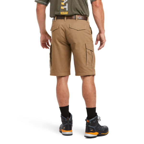 Ariat Rebar DuraStretch Made Tough Cargo Short DOE Logo 10034680 - Image 2