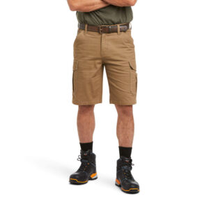 Ariat Rebar DuraStretch Made Tough Cargo Short DOE Logo 10034680