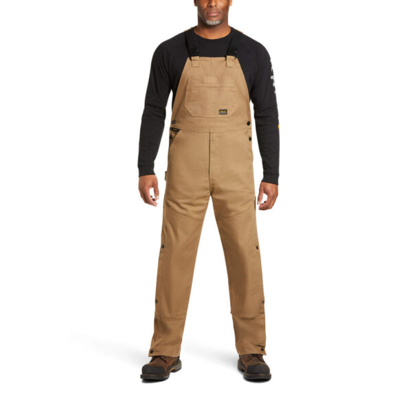 Ariat Rebar DuraCanvas Unlined Bib DOE Logo 10036798