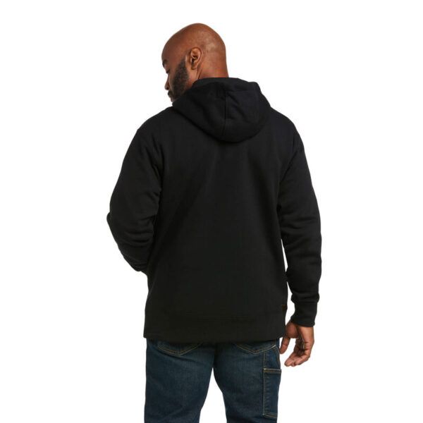 Ariat Rebar Workman 1/4 Zip Hoodie DOE Logo 10037725 - Image 2