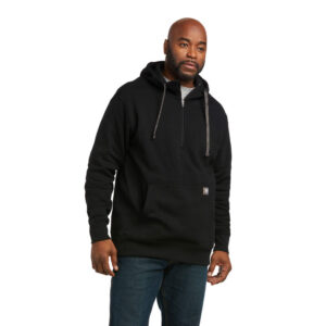 Ariat Rebar Workman 1/4 Zip Hoodie DOE Logo 10037725