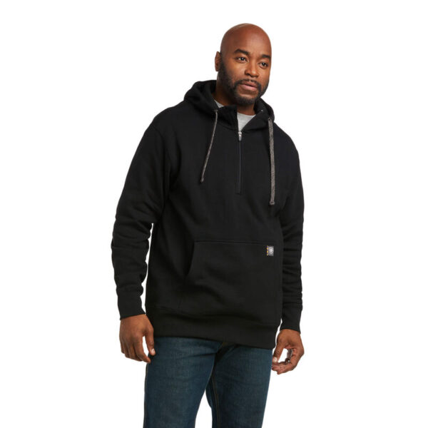 Ariat Rebar Workman 1/4 Zip Hoodie DOE Logo 10037725