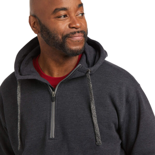 Ariat Rebar Workman 1/4 Zip Hoodie DOE Logo 10037726 - Image 3