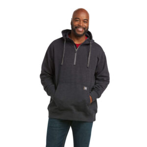Ariat Rebar Workman 1/4 Zip Hoodie DOE Logo 10037726