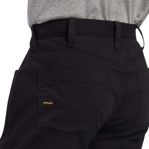 Ariat Rebar M4 Low Rise DuraStretch Made Tough Stackable Straight Leg Pant DOE Logo 10041083 - Image 4