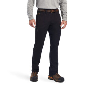 Ariat Rebar M4 Low Rise DuraStretch Made Tough Stackable Straight Leg Pant DOE Logo 10041083