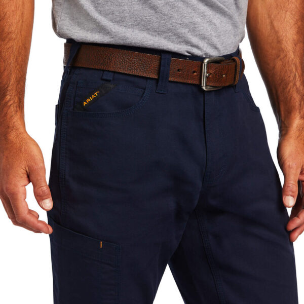 Ariat Rebar M4 Low Rise DuraStretch Made Tough Stackable Straight Leg Pant DOE Logo 10041084 - Image 3