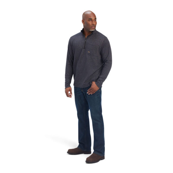 Ariat Rebar Foundation 1/4 Zip Shirt DOE Logo 10041415 - Image 4