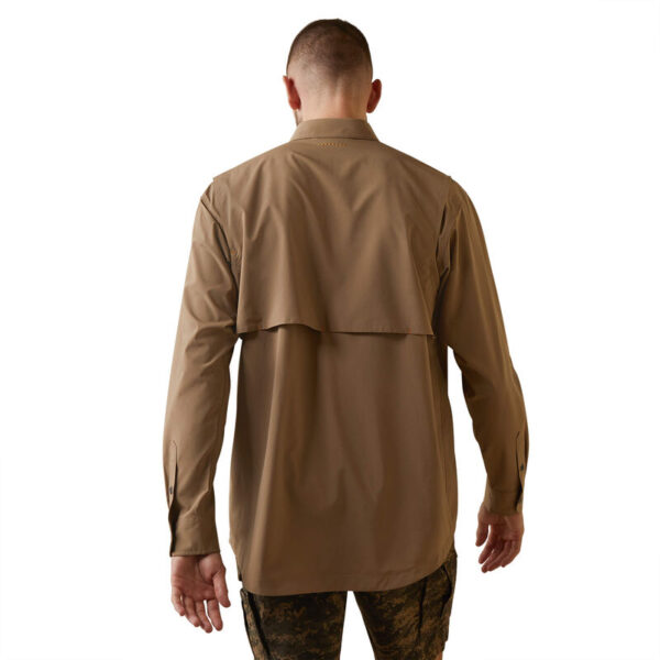 Ariat Rebar Made Tough VentTEK DuraStretch Work Shirt Khaki DOE Logo 10043836 - Image 2