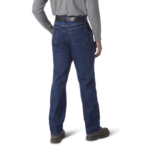 Wrangler Riggs Workwear Five Pocket Jean DOE Logo Antique Indigo 3W050AI - Image 2
