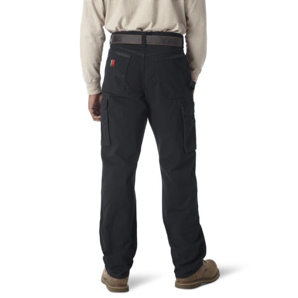 Wrangler Riggs Workwear Ripstop Ranger Cargo Pant DOE Logo Black 3W060BL - Image 2