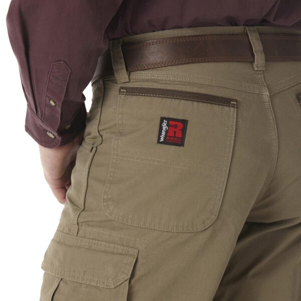 Wrangler Riggs Workwear Ripstop Ranger Cargo Pant DOE Logo Bark 3W060BR - Image 2