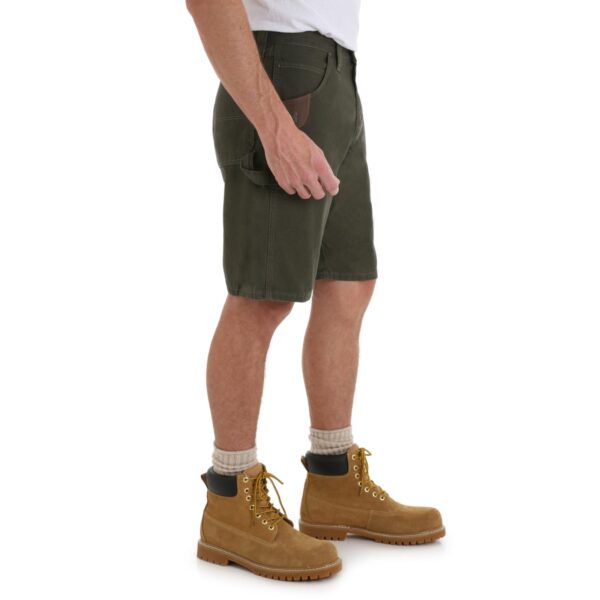 Wrangler Riggs Workwear Carpenter Short DOE Logo Loden 3W320LD - Image 2