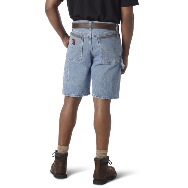 Wrangler Riggs Workwear Carpenter Short DOE Logo Vintage Indigo 3W320VI - Image 2