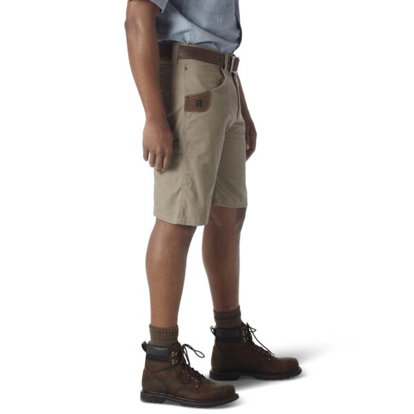 Wrangler Riggs Workwear Technician Short DOE Logo Dark Khaki 3W345DK - Image 2