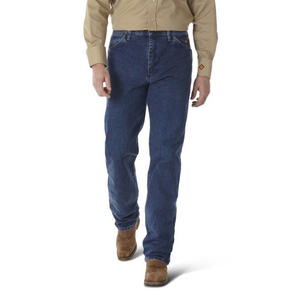 Wrangler FR Flame Resistant Original Fit Jean Stonewash DOE Logo FR13MMS