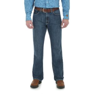 Wrangler 20X FR Flame Resistant Vintage Boot Jean DOE Logo Midstone 10FR42MWM