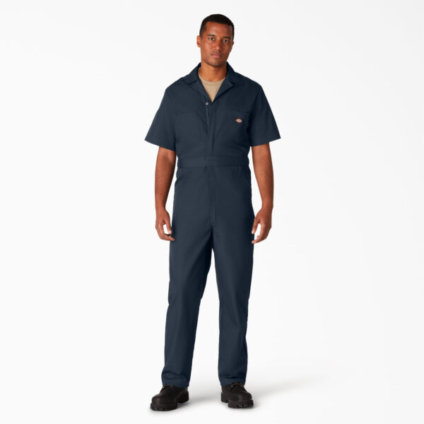 Dickies Short Sleeve Coverall DOE Stamp in Dark Navy 33999-DOE