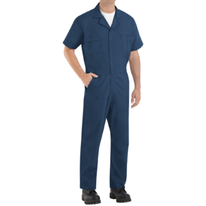 Red Kap Short Sleeve Speedsuit DOE Stamp in Navy CP40N-DOE