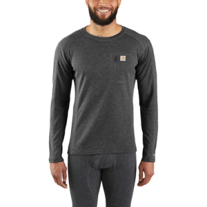 Carhartt Base Force Heavyweight Synthetic-Wool Blend Base Layer Crewneck Pocket Top 119