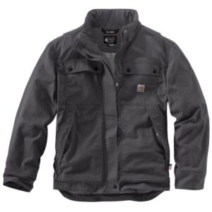 Carhartt Flame-Resistant Full Swing Quick Duck Coat - 2 Warmer Rating in Shadow with DOE Logo 102182-029-DOE