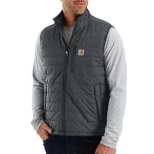 Carhartt Rain Defender Relaxed Fit Lightweight Insulated Vest Shadow with DOE Logo 102286-029-DOE