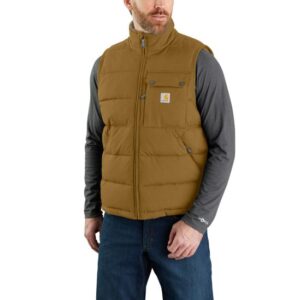 Carhartt Montana Loose Fit Insulated Vest Oak Brown with DOE Logo 105475-B33-DOE