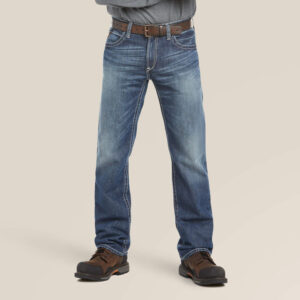Ariat FR M4 Relaxed Ridgeline Boot Cut Jean DOE Logo 10018365-DOE