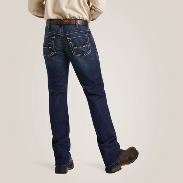 Ariat FR M4 Relaxed DuraStretch Stillwell Boot Cut Jean DOE Logo 10039283-DOE - Image 2