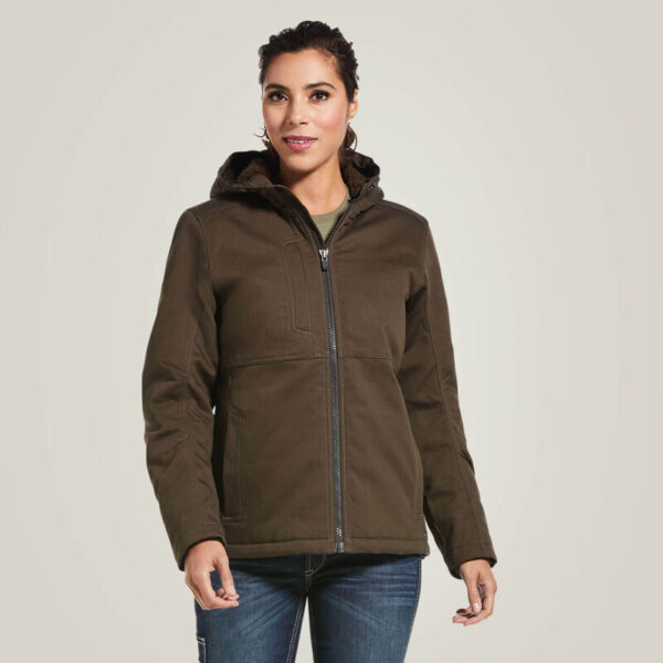 Ariat Women's Rebar DuraCanvas Insulated Jacket Wren with DOE Logo 10032918-DOE